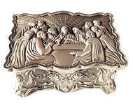 Last Supper Rosary Necklace Eucharistic box Catholic Christian Roman rosary case Jewellery GIFT BOX