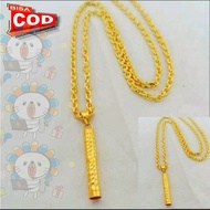 Kalung Rantai Medan Free Liontin Bambu Cantik Xuping Lapis Emas 24k Anti Karat