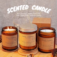 [ READY STOCK ] Scented Candle 200g Handmade Soy Wax Candle Aroma Jar Fragrances Candle (Big 7x9cm) Lilin Wangi
