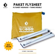 Double Pole Flysheet Pole KILLEN+Flysheet 4x6 - Economy Pole - Tarp Pole