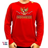 MERAH Women's Merdeka Tops Bj Laos Garuda Indonesia Red and White August T-shirts Bsju Buju Atsam Ja