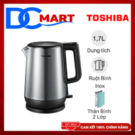 Bình đun siêu tốc Toshiba 1.7 lít KT-17DR1NV - Hàng Chính Hãng