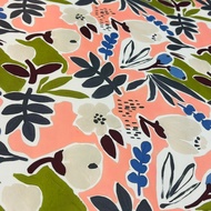 Poetic Flowers/Waterproof Single-Sided Matte Nylon Cloth/420D/Peach Skin Velvet