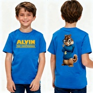 Alvin and The Chipmunks Funny Duplex Printing Tshirt Boys and Girls Fashion Casual Streetwear Child 