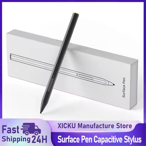 Stylus Pen for Microsoft Surface 4096 Pressure Sensitivity Eraser Side Button Compatible with Surfac