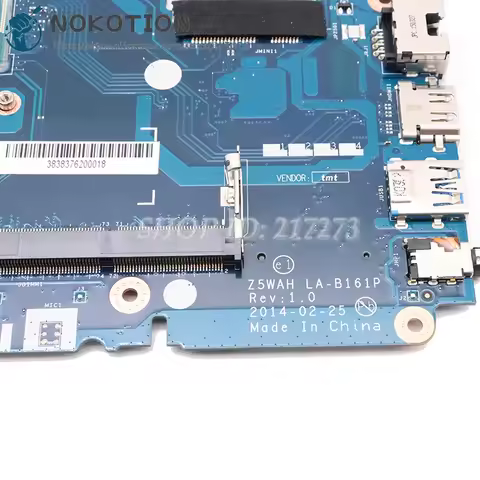 LA-B161P NBML811002 NB.ML811.002 Laptop Motherboard For Acer aspire E5-531 E5-571 i3-4030U HM86 GMA 