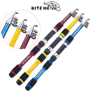 AKAKUMA 1.8M EVA Handle Glass Fiber Telescopic Fishing Rod For Saltwater Freshwater Adjustable Spinn