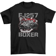 Men's cotton T-shirt Subie Engine EJ257 Boxer T-Shirt | JDM Mechanic Racing Car Short Sleeve Automot