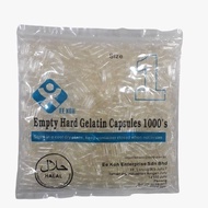 EE Koh Gelatin Capsule (Size 1) HALAL Empty Capsules Size 1 (1000pcs)