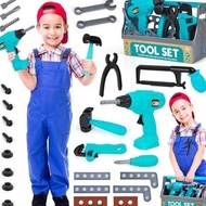 Kids Tool Set - Pretend Play Toy Toolbox with Drill, Toddlers' Construction Toy