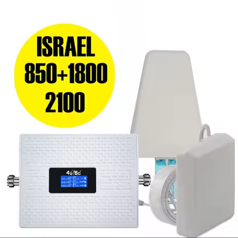Israel 2g 3g 4g Signal Booster 850 1800 2100 MHz Tri-Band Cellular Signal Repeater CDMA DCS/LTE WCDM