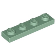 Lego 3710 Plate 1 x 4 sand green