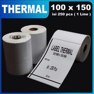 LABEL BARCODE 100 X 150 KERTAS STICKER LABEL THERMAL 100 x 150 mm / A6