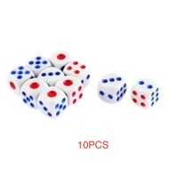 1.4cm Game  Acrylic Premium Quality Dice Standard White Dadu 14mm