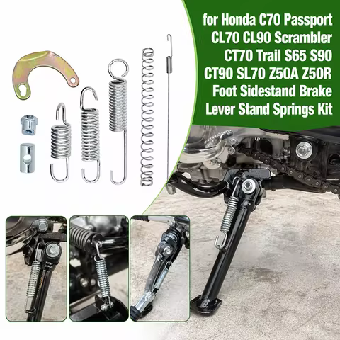 for Honda C70 Passport CL70 CL90 Scrambler CT70 Trail S65 S90 CT90 SL70 Z50A Z50R Foot Sidestand Bra