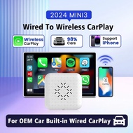 Carlinkit U2W Mini3 Wireless CarPlay AI Box Wired to Wireless Carplay Adapter Bluetooth Wifi Auto Co