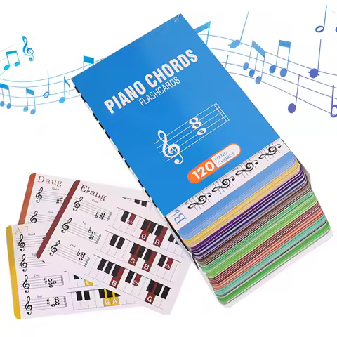 Piano Chord Flashcards Piano Chords Chart Included Flash Cards for 120 Chords Piano Reference Cards 