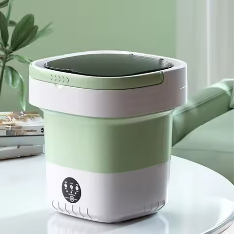 12L Mini Portable Washing Machine Multifunction Foldable Washer Spin Dryer Underwear Socks Baby Clot