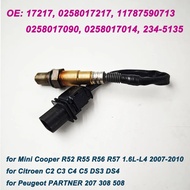 High Quality 0258017217 O2 Lambda Probe Oxygen Sensor 11787590713 For Citroen C2 Peugeot 207 208 Min