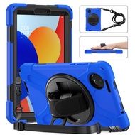 For Xiaomi Redmi Pad SE 8.7 4G 2024 Case Kids Safe Shockproof PC + Silicon 2 in 1 Shoulder hand Stra
