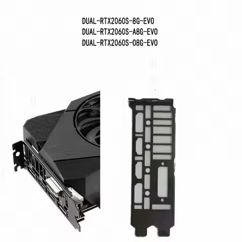 H I/O IO shield for ASUS DUAL-RTX2060S-O8G-EVO Video Card Backplate Bracket Panel