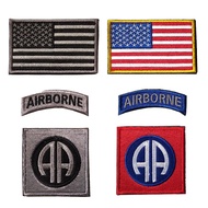 82nd Airborne Master Meiqi Embroidered Velcro Badge Camouflage Clothes Armband Sticker D82 Cloth Lab