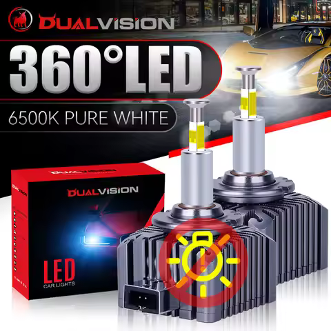 360 D3S LED Headlights 3D CSP CHIPS Canbus HID D1S D2S D4S D5S D8S D1R D2R D3R D4R 1:1 Xenon Bulbs 2