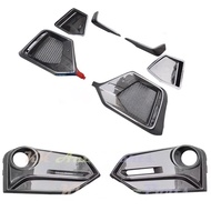 Honda civic FK8 Type R hatchback front rear bumper carbon fiber garnish cover fog lamp light air ven