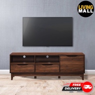 Living Mall Lotus TV Console 160cm Cabinet In Wood Pattern