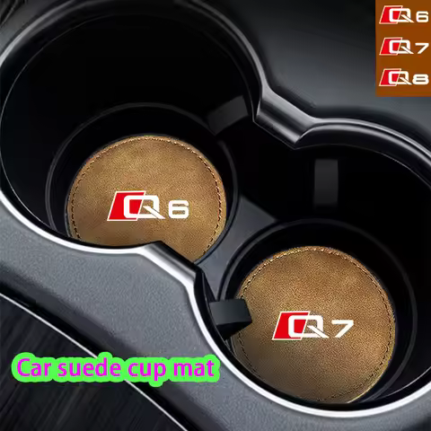 Car Audi Q Q6 Q7 Q8 suede car cup mat,car non-slip cup mat,car accessories,for Audi Q Q6 Q7 Q8