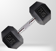 Hexagon Dumbbell 7.5KG Gym fitness dumbbell weight lifting Angkat berat Indoor muscle training