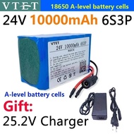 🔥VTET 24V 10Ah 6S3P 18650 Li-ion Baery 10000mAh High Capacity Moped /Electric/Li Ion Baery Pack 25.2