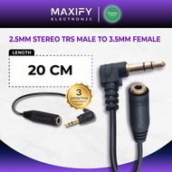 PANAMAX 2.5MM TRS STEREO MALE – 3.5MM TRS STEREO FEMALE CONVERTER CABLE = EC-384G