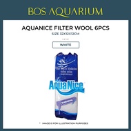 AQUANICE 6pcs FILTER WOOL SPONGE size 32 X 12 X 2CM
