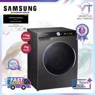 Samsung 11KG Wash &amp; 7KG Dry Front Load Washer Dryer WD11TP34DSX/FQ Washing Machine,Mesin Basuh,洗衣机
