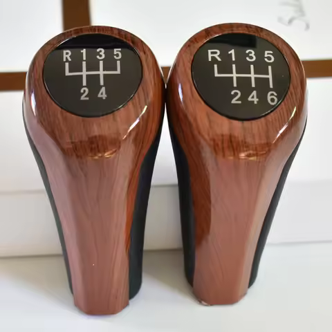 Peach Wood Color 5 6 Speed Manual Transmission Shift Knob Gear Knob For BMW 1 3 5 6 Series E90 E91 E