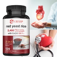 GREVIP Heart and Cardiovascular Health Dietary Supplement contains 2400 mg of red yeast rice and 100