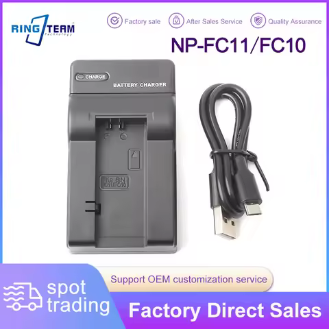 NP-FC11 NP-FC10 FC11 USB Battery Charger For Sony DSC-V1 DSC-P8 DSC-F77 DSC-P10 P5 P9 P2