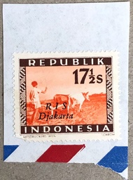 PW587-PERANGKO PRANGKO INDONESIA WINA REPUBLIK RIS DJAKARTA(H),MINT