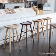 Bar Stool Solid Wood High Chair Modern Bar Chair Home Dining Chair F6PN BTCL U5ZP B2ST BHKU CWHP