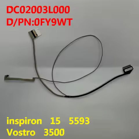 new For Dell Inspiron 15 5593 Vostro 3500 LCD LED screen cable Display Ribbon Camera cable 0FY9WT DC