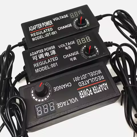 Power Adapter Adjustable AC to DC3V12V 24V 9V Display Screen Power Switching Charger Adapter 3 12 24