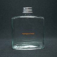 Food 250 Glass Bottle Flat SquareML Square Glass Bottle/ Food Glass Bottle/ Coffee Bottle/ Glass Bot