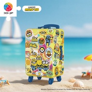 3D-JP Minions Mini Suitcase Puzzle Refrigerator Sticker Desktop Decoration Travel icons Storage Box 