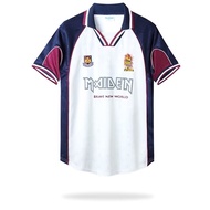 1999 West Ham Away Vintage Jersey S-XXL Short Sleeve Quick Dry Adult Sports Football Shirt AAA