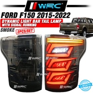 Ford F150 2015 - 2022 Dynamic Light Bar Tail Lamp With Signal Running ( Smoke )