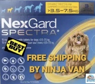 NEXGARD SPECTRA 3.5-7.5kg SMALL EXPIRY 31.02.2023(Free door step delivery)