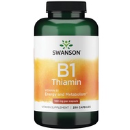 Vitamin B1 (Thiamin) - Promotes Healthy Metabolism and Provides Energy Support - Natural Vitamin Sup