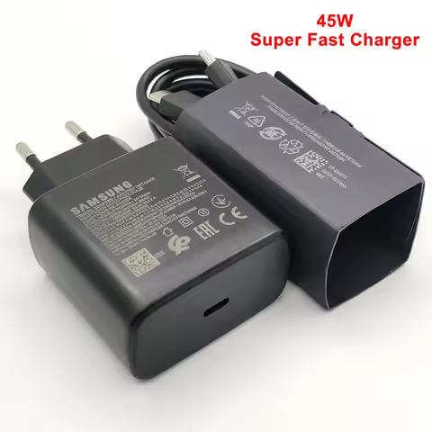 Samsung Charger 45W Super Fast Charge Adapter EP-TA845 For Galaxy S24 S23 S22 S21 S20 Note 10 Plus 2