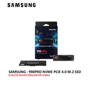 Samsung 990 PRO GEN4 PCIE 4.0 NVMe M.2 SSD 1TB/2TB (MZV9P1T0BW/MZV9P2T0BW)
